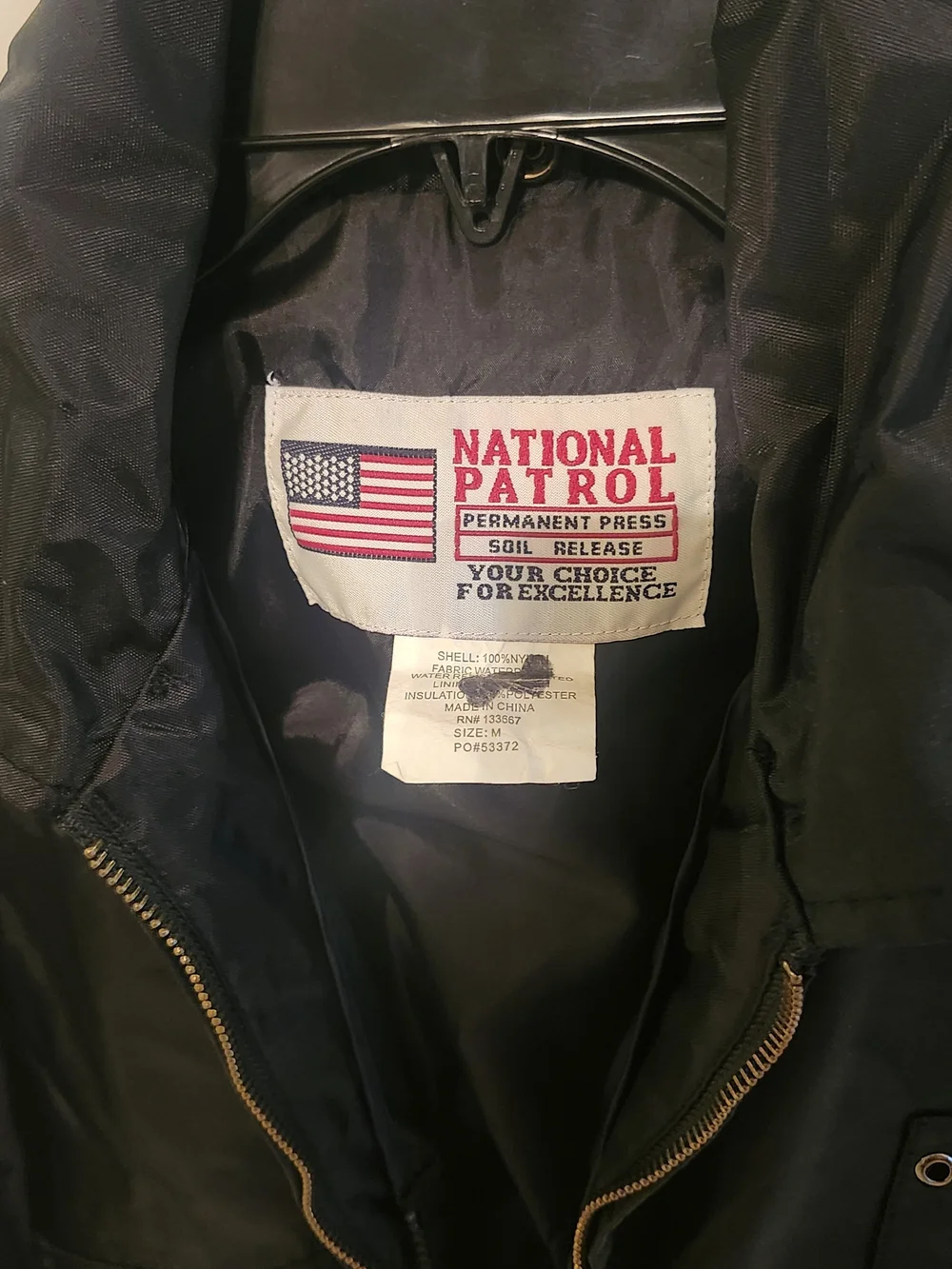 Men's Black Windbreaker Jacket